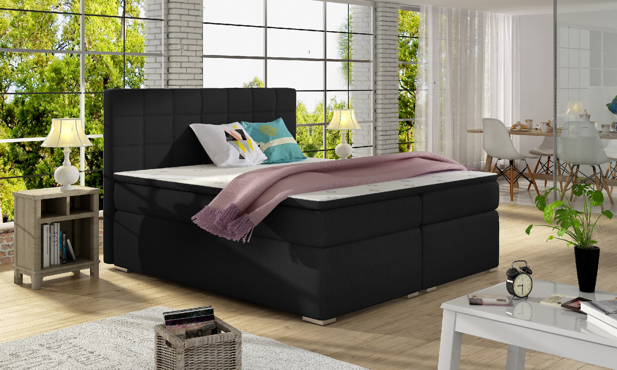 ArtElta Manželská posteľ ALICE Boxspring | 140 x 200 cm Alice rozmer: 140x200 cm, Alice farba: Soft 11 – Obrázok 7