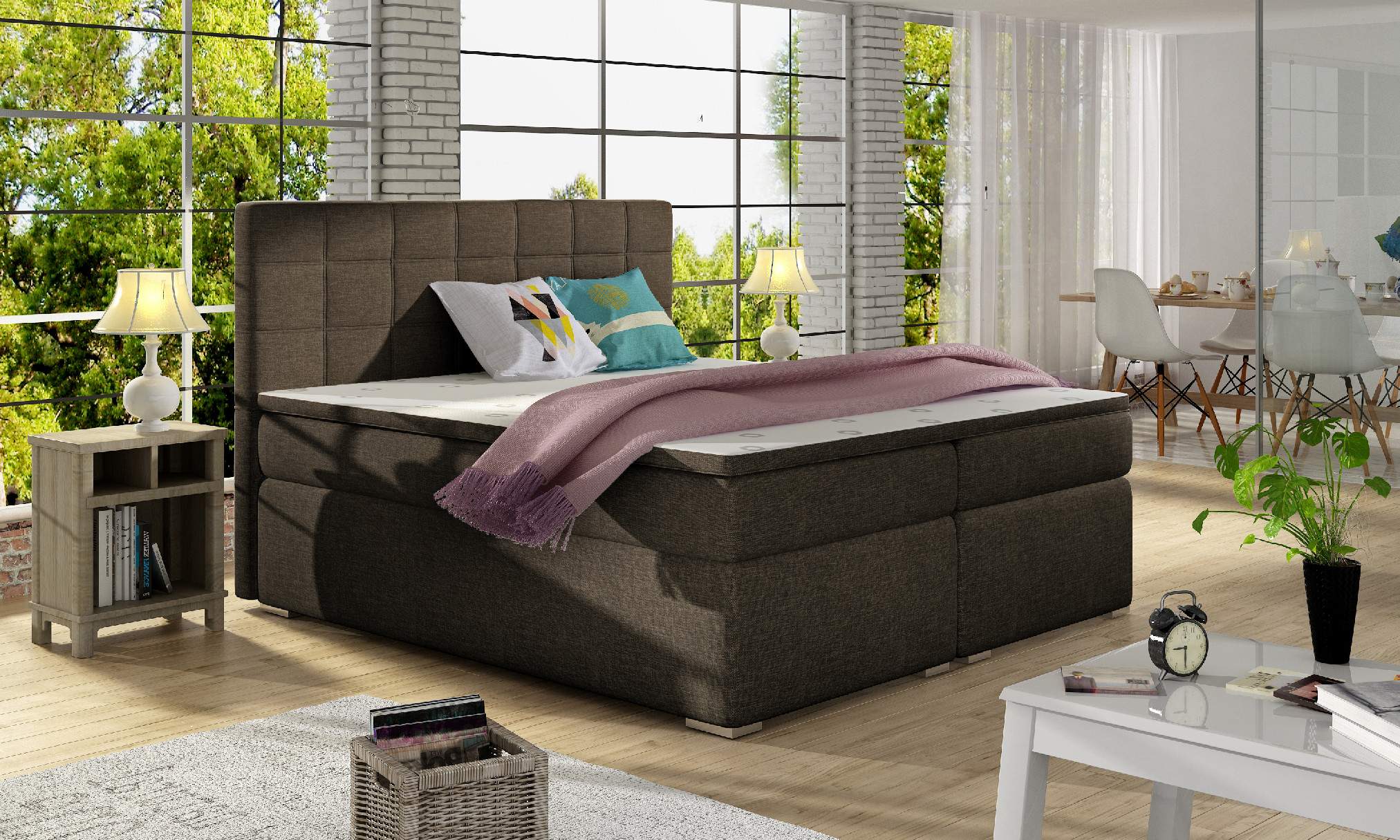 ArtElta Manželská posteľ ALICE Boxspring | 140 x 200 cm Alice rozmer: 140x200 cm, Alice farba: Soft 11 – Obrázok 8