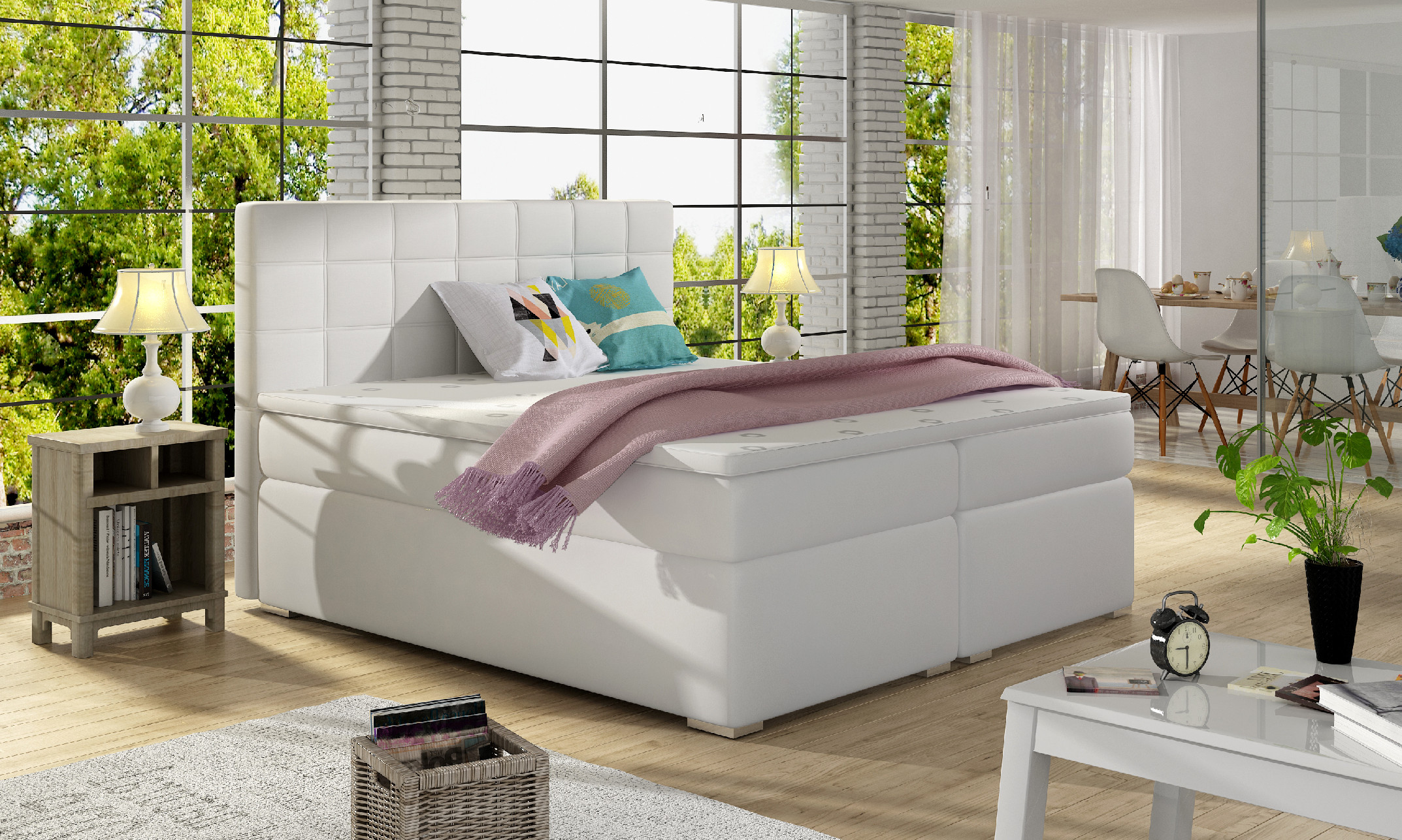 ArtElta Manželská posteľ ALICE Boxspring | 140 x 200 cm Alice rozmer: 140x200 cm, Alice farba: Soft 11 – Obrázok 4