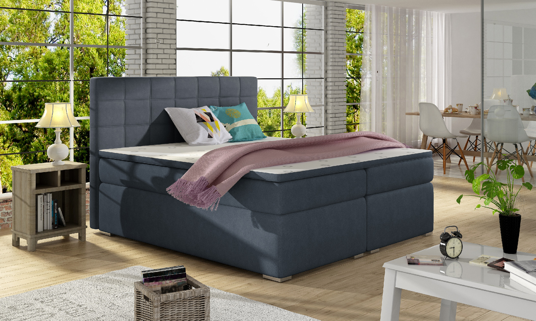 ArtElta Manželská posteľ ALICE Boxspring | 140 x 200 cm Alice rozmer: 140x200 cm, Alice farba: Soft 11 – Obrázok 9