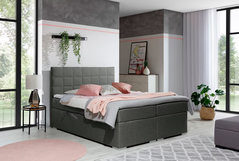ArtElta Manželská posteľ ALICE Boxspring | 140 x 200 cm Alice rozmer: 140x200 cm, Alice farba: Soft 11 – Obrázok 3