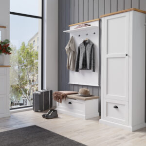 ArtAdrk Predsieň GALINEO 1 | biela/dub prírodný