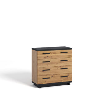 ArtGiB Komoda IINES  IN-02 | dub artisan, čierna