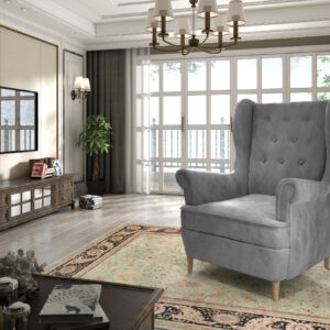 ArtElta Kreslo AROS Farba: Aros: Monolith 84