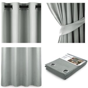 ArtFlhf Tieniaci záves BLACKOUT EYELETS K | 140 x 245 cm Farba: Silver