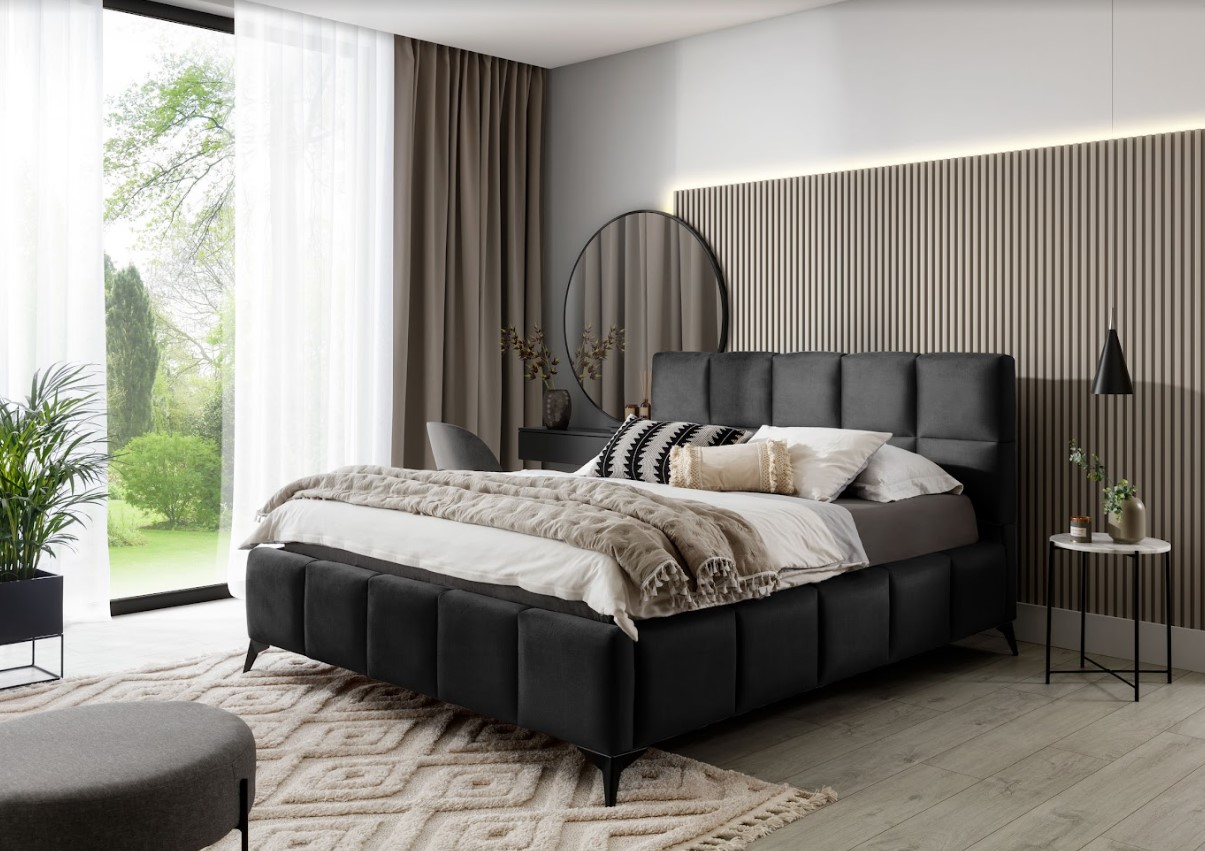 ArtElta Manželská posteľ MIST | 140 x 200 cm farebné prevedenie: Velvetmat 25 – Obrázok 9