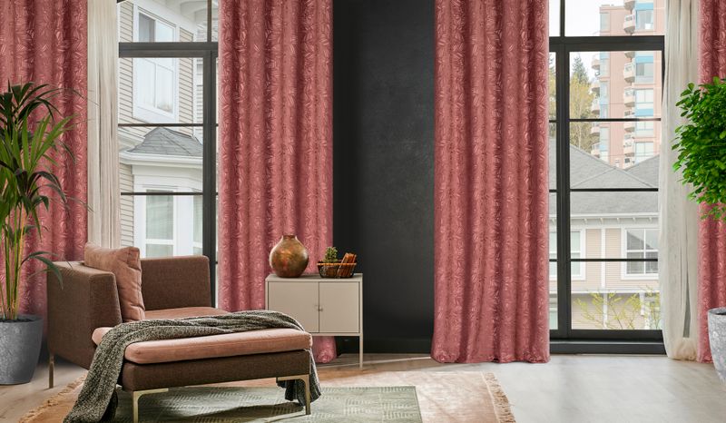 ArtFir Zatemňovací záves OCTAVIA K | tmavoružová 140 x 250 cm – Obrázok 12