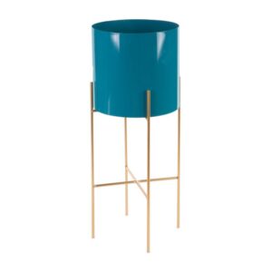 ArtFir Stojan na kvety DONICA | tyrkysový 22 x 53 cm