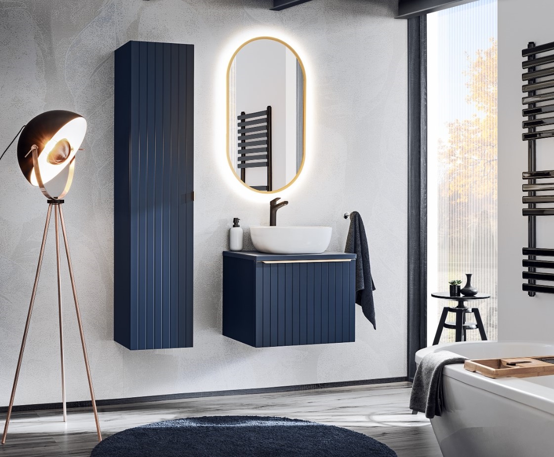 ArtCom Doska pod umývadlo SANTA FE Blue | tmavomodrá Doska pod umývadlo: 89-180 - 180 cm – Obrázok 2