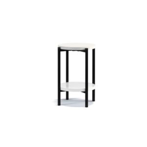 ArtGiB Príručný stolík SIGMA D SM-04 | biely lesk