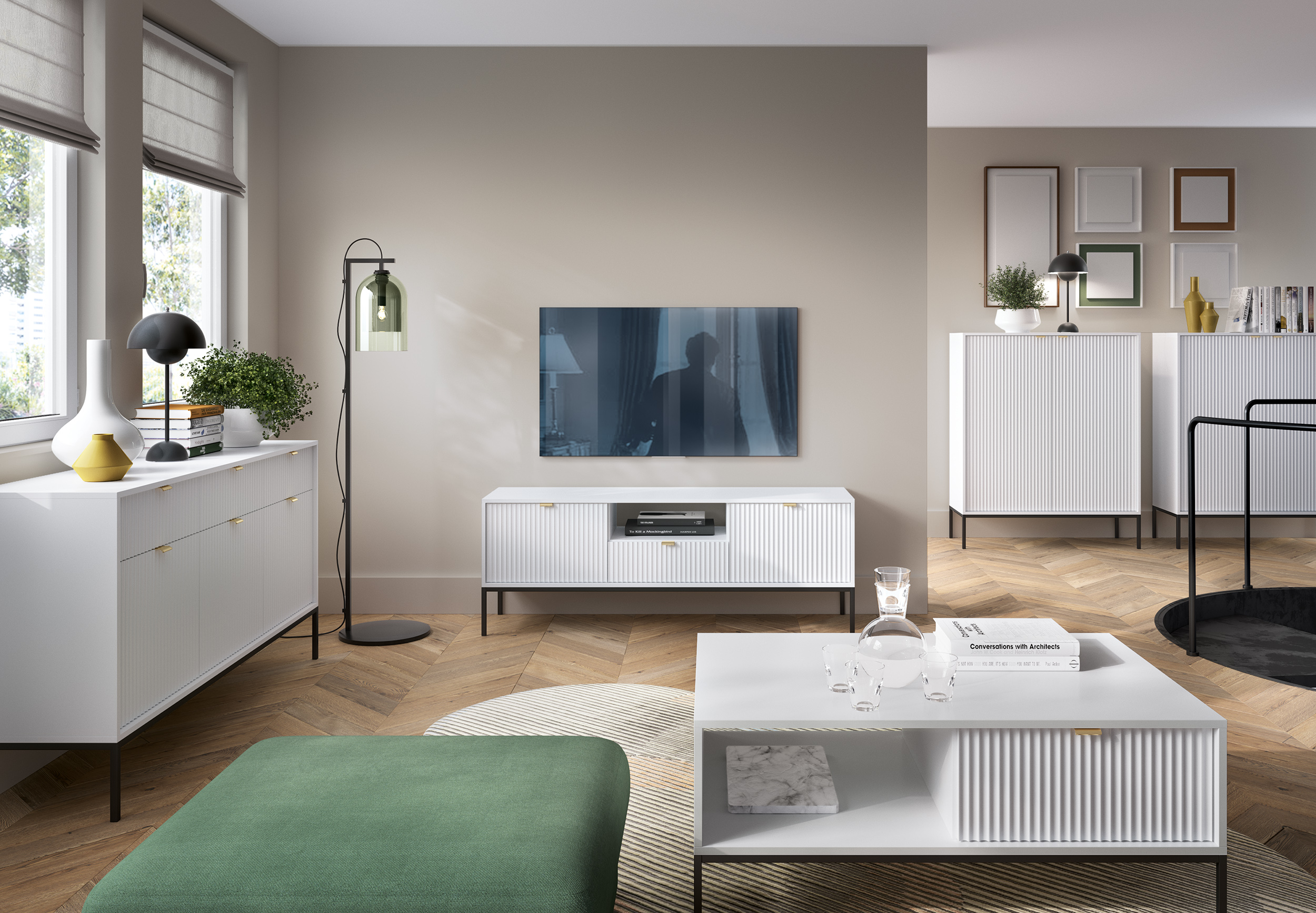 ArtPS Komoda MONA KSZ-154 | biela – Obrázok 3
