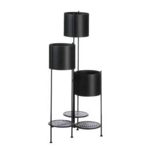 ArtPodlas Kovový stojan na kvety FH-3 | čierny