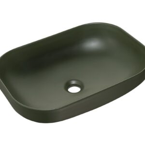 ArtCom Keramické umývadlo NELI MFG | zelený mat 50 cm