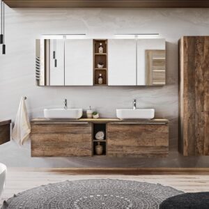 ArtCom Kúpeľňový komplet SANTA FE Oak 180/3