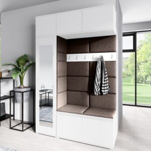 ArtPK Predsieň AMY 21 | biela so zrkadlom farebné prevedenie: Trinity 08