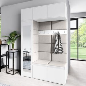 ArtPK Predsieň AMY 21 | biela so zrkadlom farebné prevedenie: Trinity 01