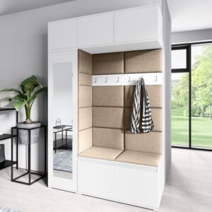 ArtPK Predsieň AMY 21 | biela so zrkadlom farebné prevedenie: Trinity 04