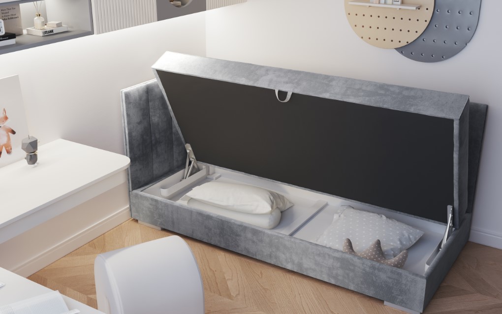 ArtBed Detská posteľ COIMBRA III | zelená 90 x 200 cm Prevedenie: pravé – Obrázok 2