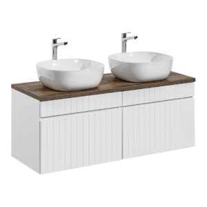 ArtCom Kúpeľňová skrinka s umývadlom a doskou ICONIC White DU160/1 | 160 cm