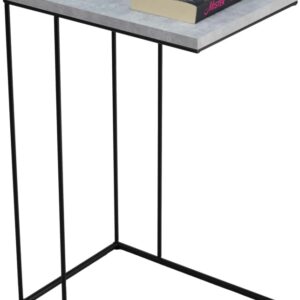 ArtAdrk Príručný stolík DRU | čierne nohy Farba: Betón