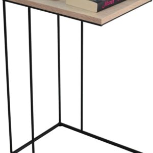 ArtAdrk Príručný stolík DRU | čierne nohy Farba: dub sonoma