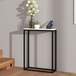 ArtAdrk Príručný stolík LUCAS | čierne nohy Farba: Biela