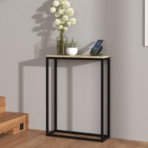 ArtAdrk Príručný stolík LUCAS | čierne nohy Farba: dub sonoma