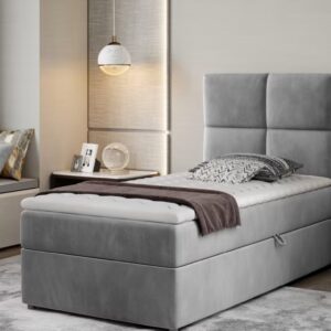 ArtElta Čalúnená jednolôžková posteľ RIVIA | 90 x 200 cm Farba: Monolith  84