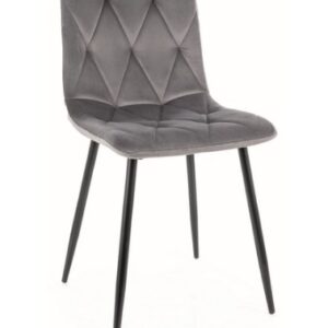 Signal Jedálenská stolička TOM VELVET Farba: Sivá / Bluvel 14