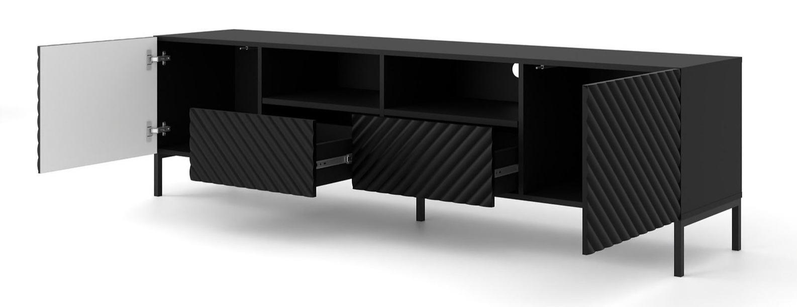 ARTBm Tv stolík SURF 200 | 2D2S Prevedenie: Biely mat / zlaté nohy – Obrázok 6
