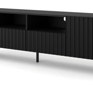 ARTBm Tv stolík WAVE 200 | 2D2S Prevedenie: Čierny mat / čierne nohy