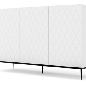 ARTBm Komoda DIUNA 145 3D | biely mat Prevedenie: Biely mat / čierna podnož