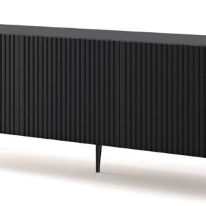 ARTBm TV stolík RAVENNA B 3D 150  | čierna matná Prevedenie: Čierny mat  / čierne nohy