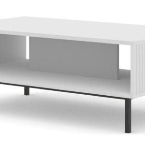 ARTBm Konferenčný stolík RAVENNA B 90 | biela matná Prevedenie: Biela matná / čierna podnož