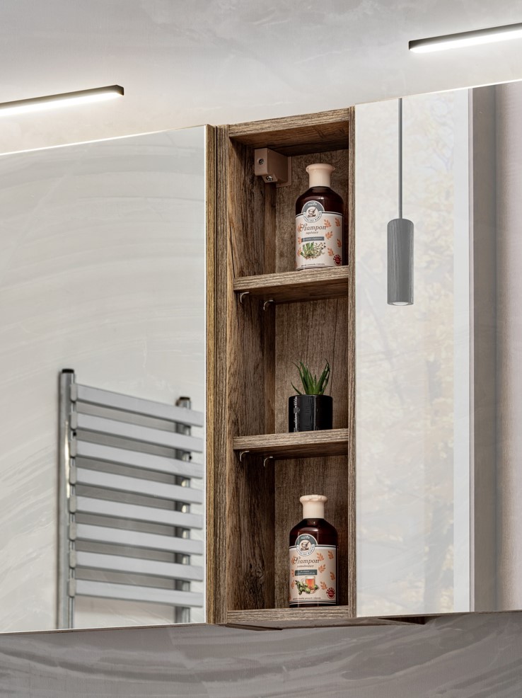 ArtCom Zrkadlová skrinka SANTA FE Oak 84-80 | 80 cm – Obrázok 8