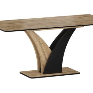 Signal Jedálenský stôl VENTO | dub artisan / čierna