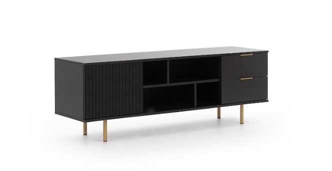 ArtGiB TV stolík NUBIA NB-06 | čierna – Obrázok 3