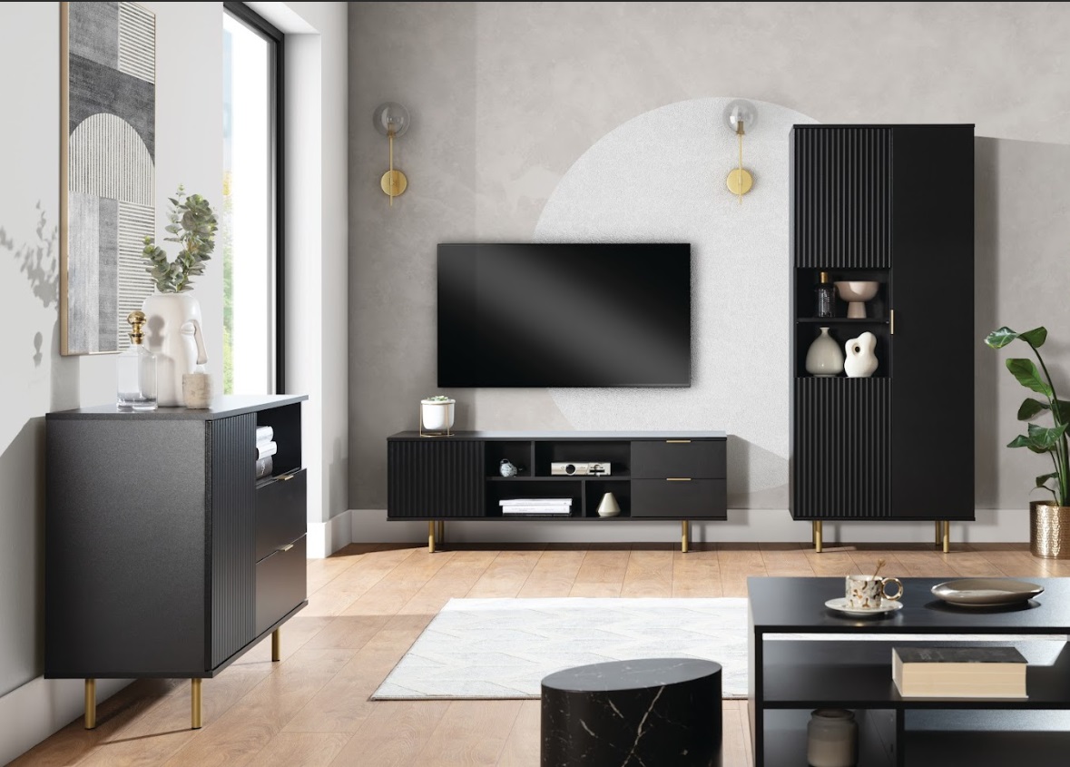 ArtGiB TV stolík NUBIA NB-06 | čierna – Obrázok 2