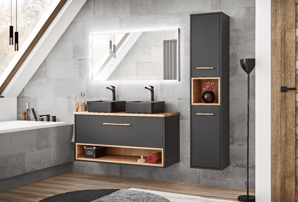 ArtCom Vysoká skrinka do kúpeľne BORNEO Cosmos 800 – Obrázok 2