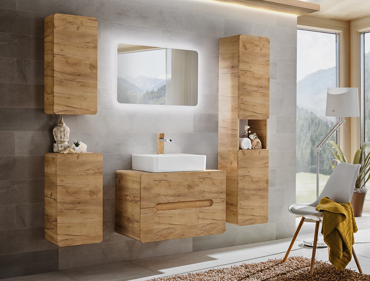 ArtCom Závesná skrinka do kúpeľne ARUBA Craft 810 – Obrázok 2
