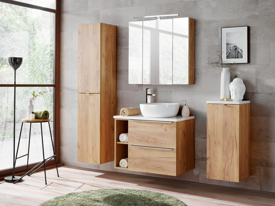 ArtCom Závesná skrinka do kúpeľne CAPRI Oak 811 – Obrázok 6