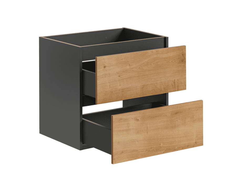 ArtCom Skrinka pod umývadlo MONAKO Grey Oak 820 | 60 cm – Obrázok 4