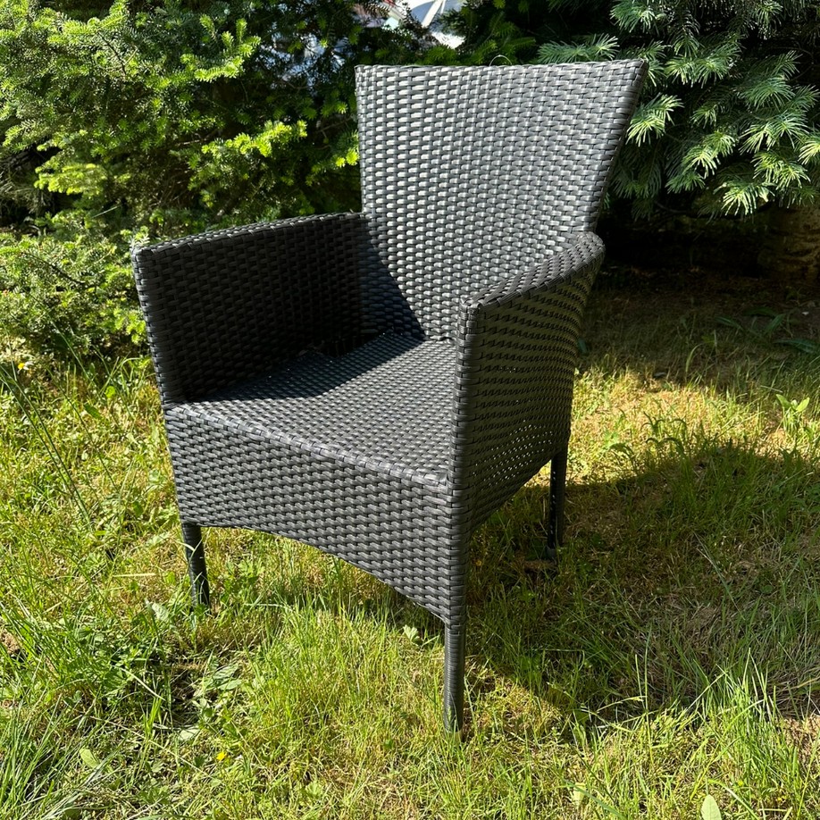 Elvisia Záhradné kreslo VERDE | antracit – Obrázok 2