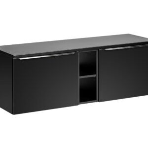 ArtCom Kúpeľňová skrinka s doskou SANTA FE Black D140/1 | 140 cm