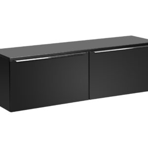 ArtCom Kúpeľňová skrinka s doskou SANTA FE Black D160/1 | 160 cm