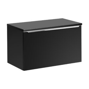 ArtCom Kúpeľňová skrinka s doskou SANTA FE Black D80/1 | 80 cm