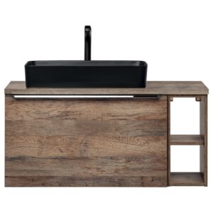 ArtCom Kúpeľňová skrinka s umývadlom a doskou SANTA Fe Oak DU80/2 | 80 cm