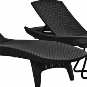 KETER Záhradné lehátko SERENE | grafit 2ks