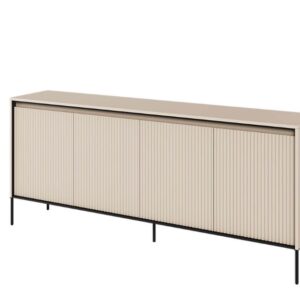 Dig-net nábytok Komoda SWING TR-04 s LED osvetlením | béžová