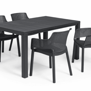 Elvisia Záhradný set JOYCE 4 + 1 | grafit